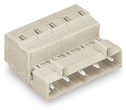 Wago 2273 quick-plug terminal, 5 conductors (0,5 - 2,5 mm²)